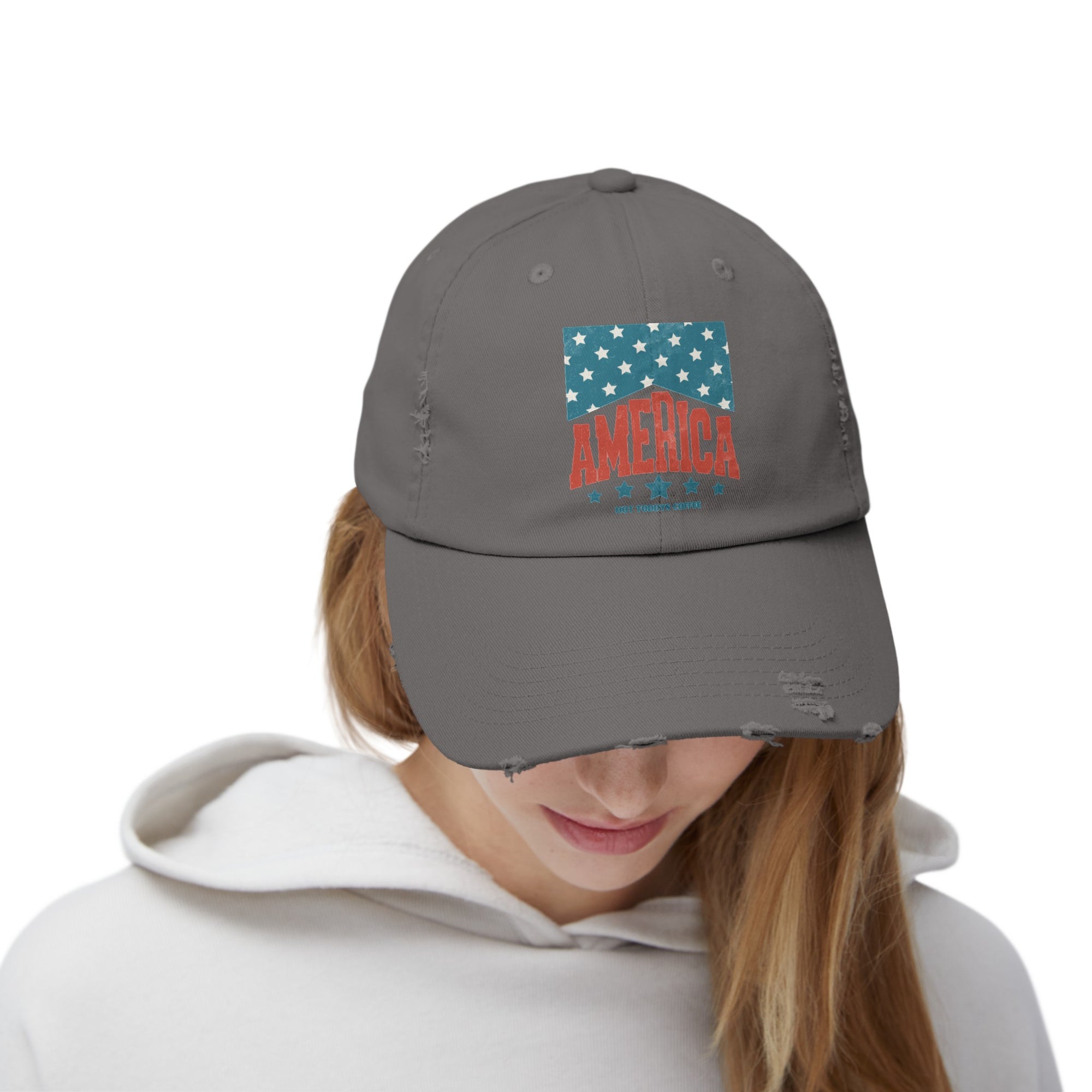 America Distressed Cap