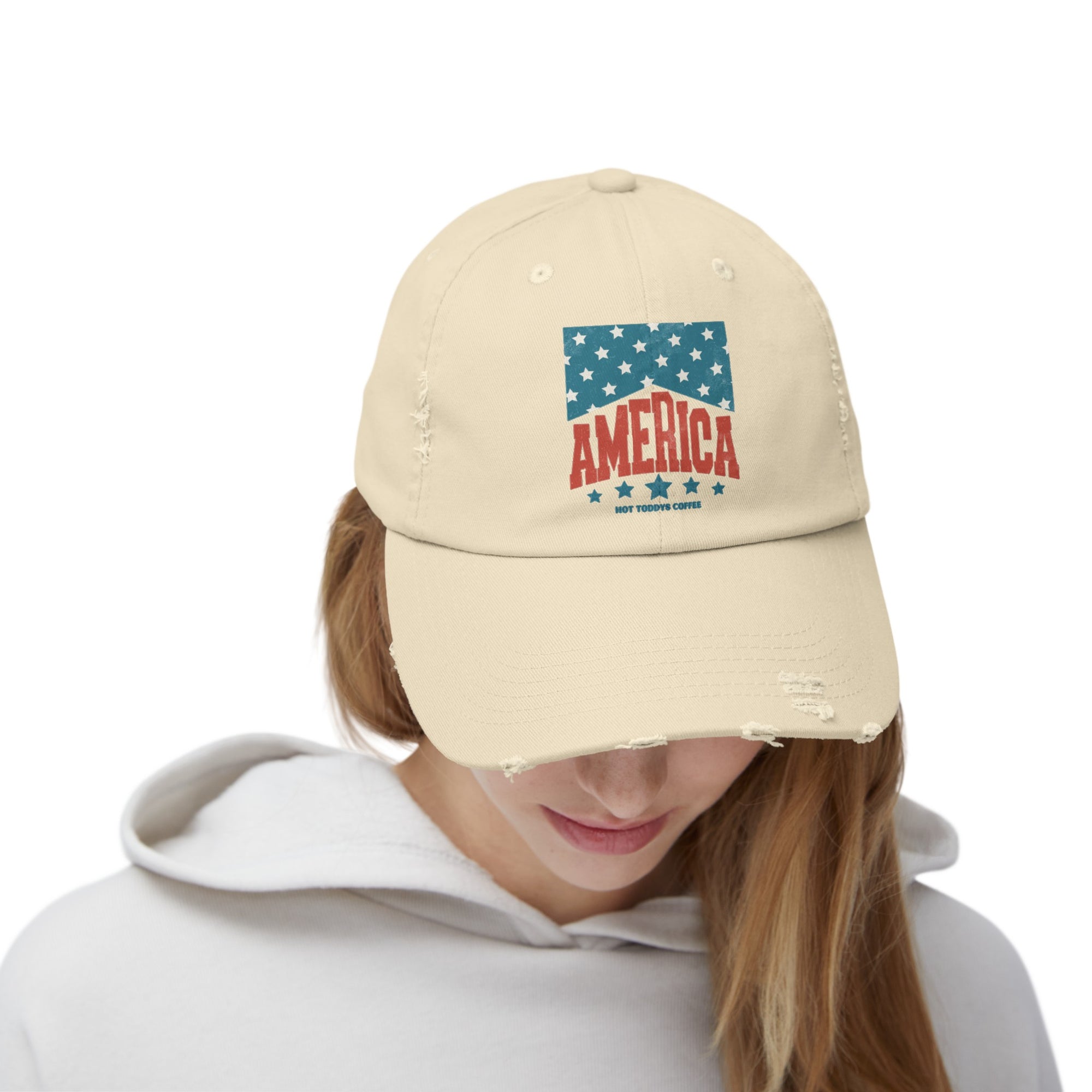 America Distressed Cap